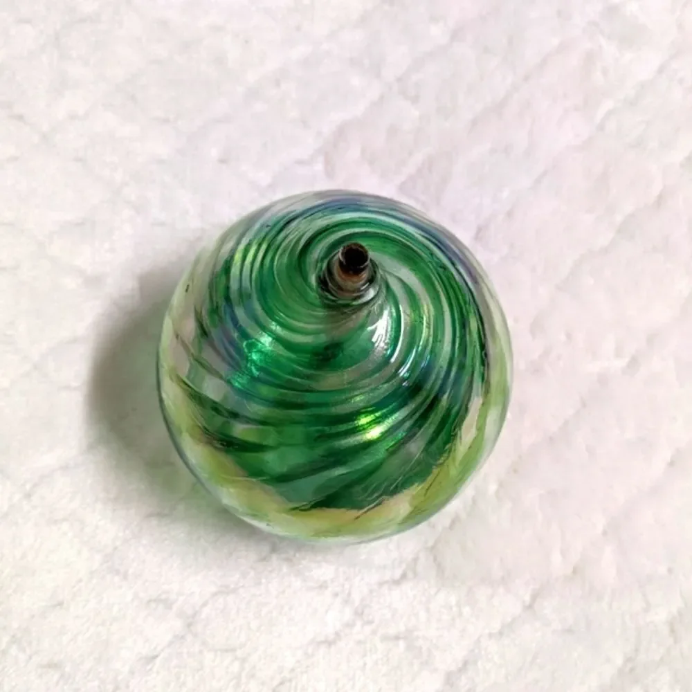 Vintage 1980's Artisan Made Glass Blown Oil Candle - Picture 7 of 7